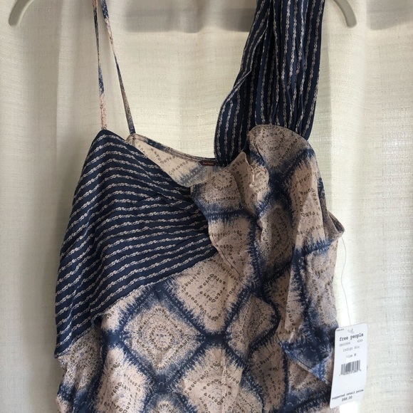 Free People Indigo Blue size M Top - Picture 3 of 5